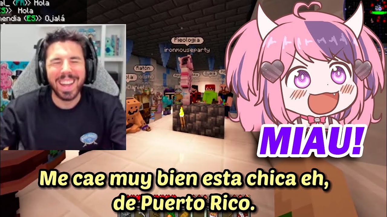 Ironmouse y Willyrex se comunican a través de maullidos en Minecraft