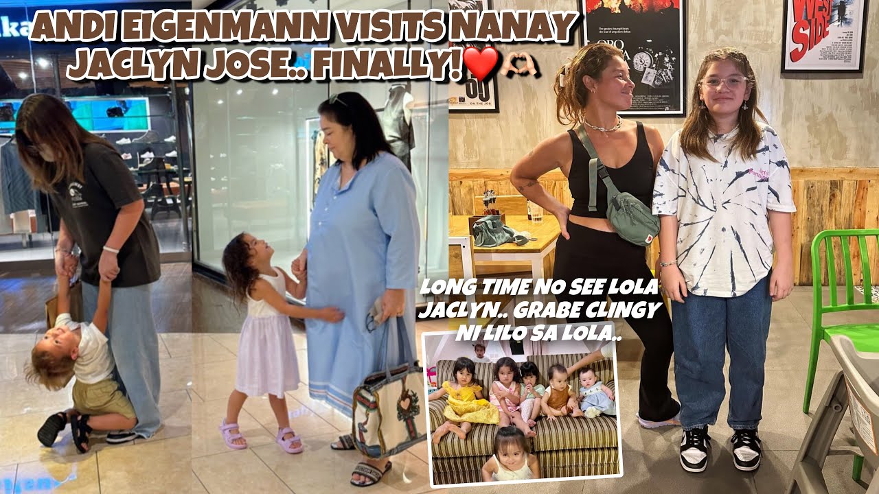 ANDI KASAMA SI NANAY JACLYN JOSE NAMISS ANG MGA APO AGAD GINALA SA MALL SAYA NG SLEEPOVER