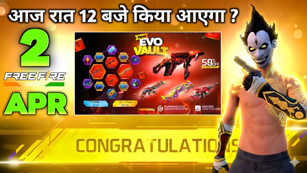 2 APRIL TONIGHT UPDATE 2026 😱 | UPCOMING EVENT IN FREE FIRE | FREE FIRE NEW EVENT | FF NEW EVENT