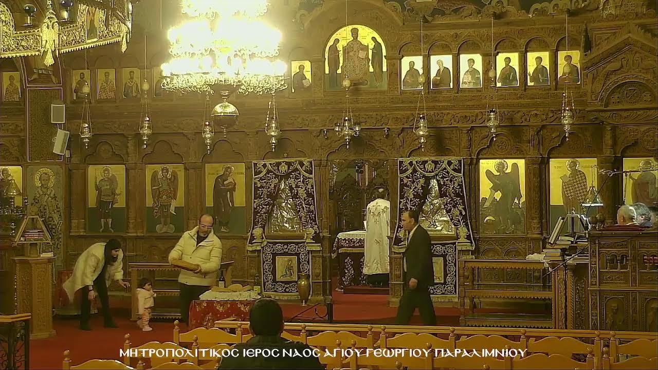 ΠΕΜΠΤΗ ΕΣΠΕΡΑΣ 22.01.2026Εσπερινός εορτής Αγ. Αγαθάγγελου μάρτυρος και Αγίου Διονυσίου του εν Ολύμπω