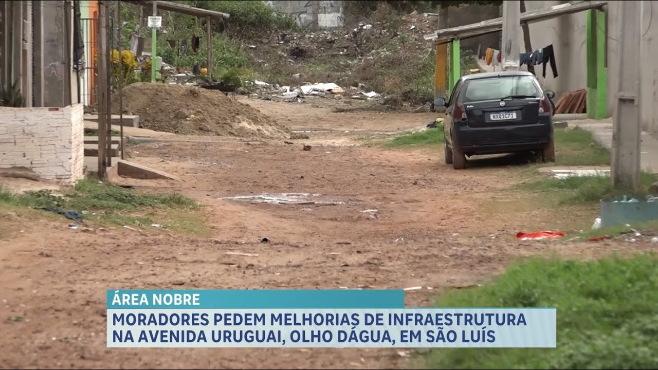 Moradores pedem reparos na infraestrutura da Avenida Uruguai, no bairro Olho DÁgua