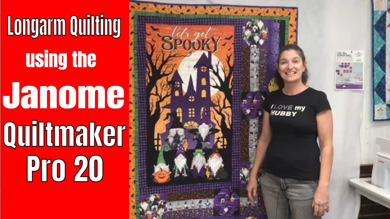Longarm Quilting using the Janome QMP 20