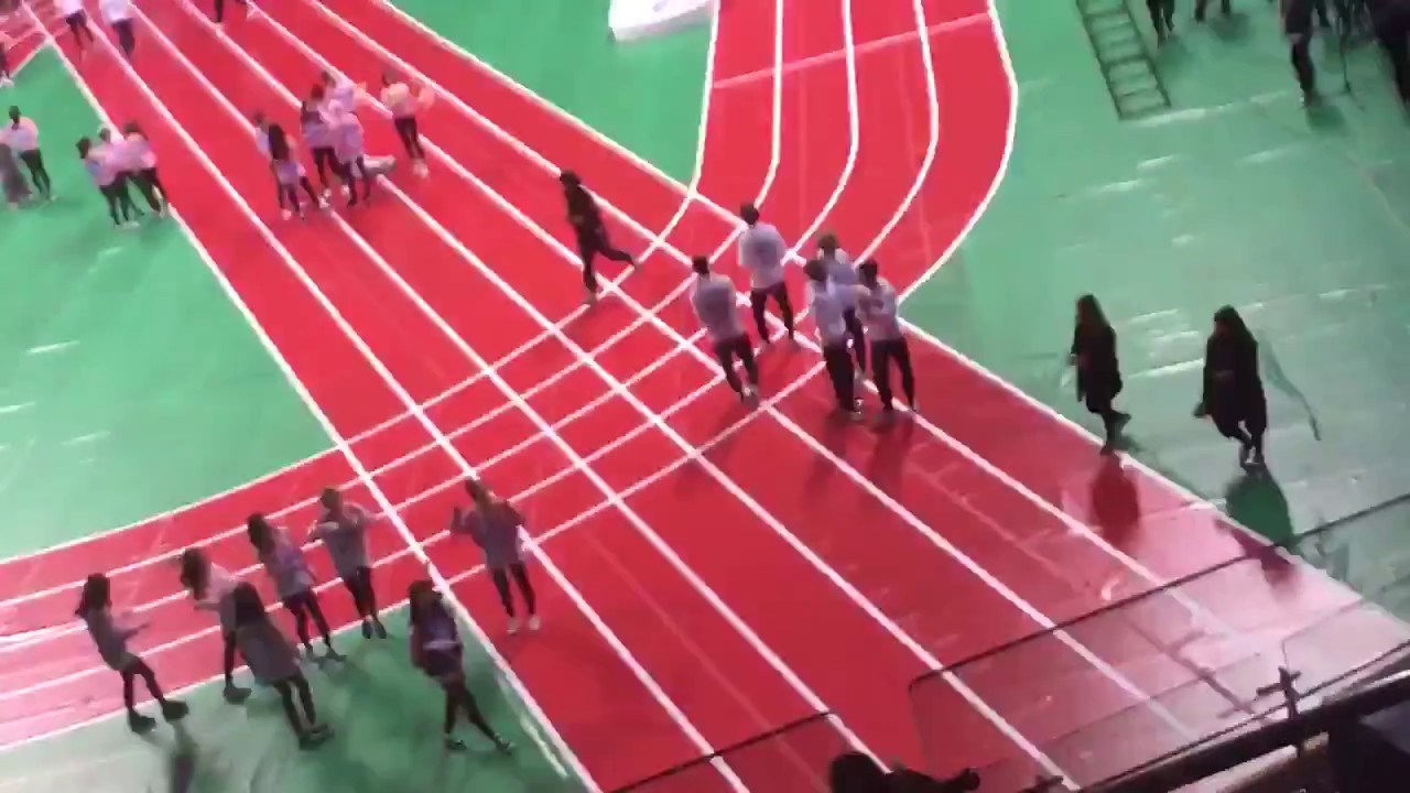 170116 TWICE (OH MY GIRL'S BIGGEST FAN) DANCING TO WINDY DAY IN ISAC