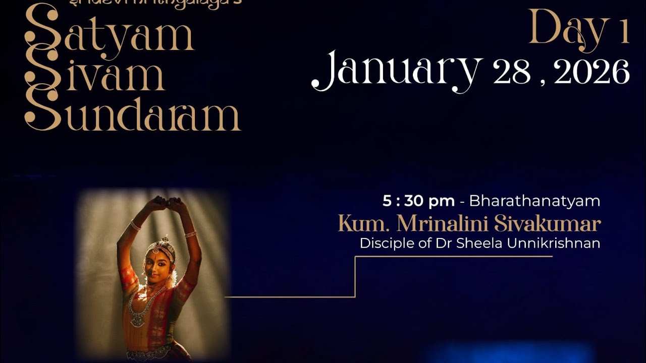 Mrinalini Sivakumar - Solo - Excerpts - SSS 2026  Sridevi Nrithyalaya - Bharathanatyam Dance