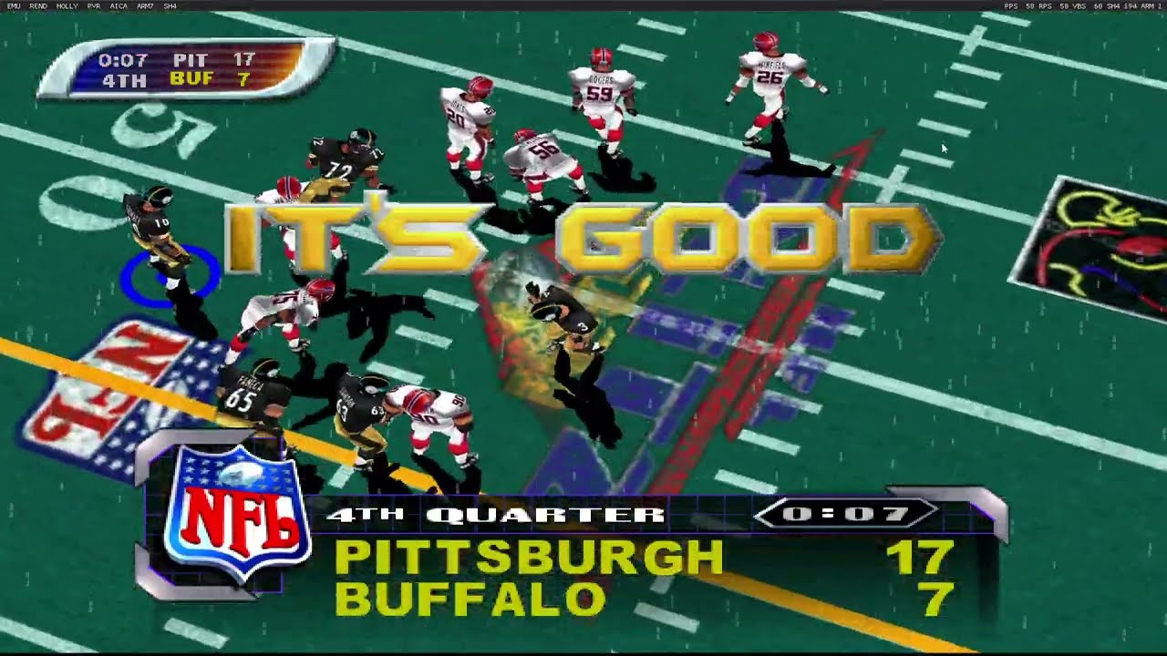 NFL BLITZ 2K1 [DC]: STEELERS vs BILLS [HD]