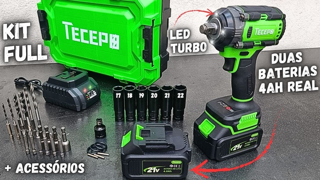 LANÇAMENTO! Chave de Impacto TECEPO 400Nm - É Forte Mesmo ou Só tem Beleza? | C21