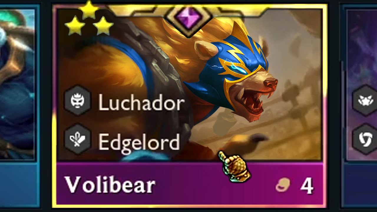 3 Star VOLIBEAR ⭐⭐⭐ ft. 4 Luchador 6 Edgelord | TFT Set 15 K.O. Coliseum