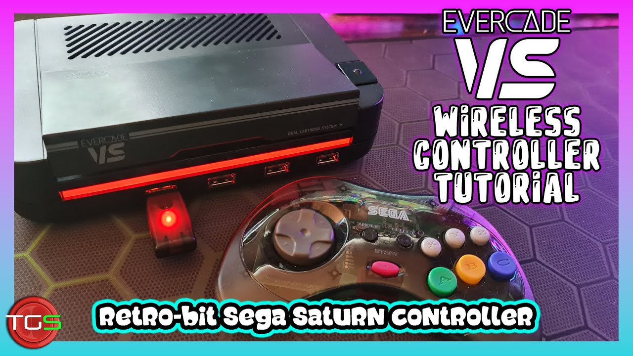 Evercade VS &mdash; Настройка беспроводного контроллера (Retro-Bit Sega Saturn) Руководство / Учебник /...