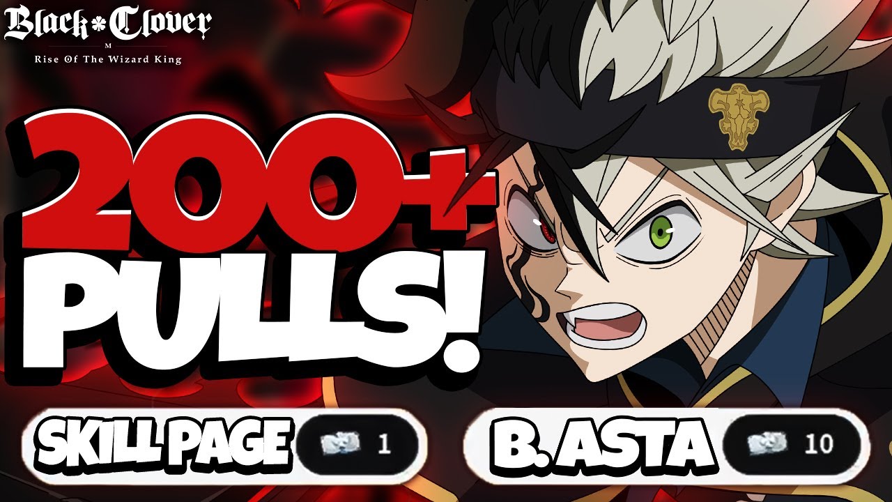 I WENT ALL IN, 200+ SUMMONS! INSANE F2P BLACK ASTA SUMMONS & RISKING IT ALL - Black Clover Mobile