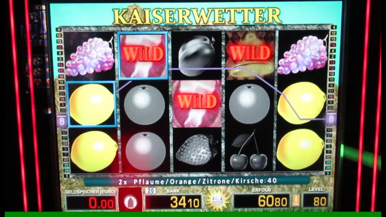 Kaiserwetter Gezockt! Risikospiel um die Sonne auf 80 Cent am Geldspielautomat! Merkur Magie