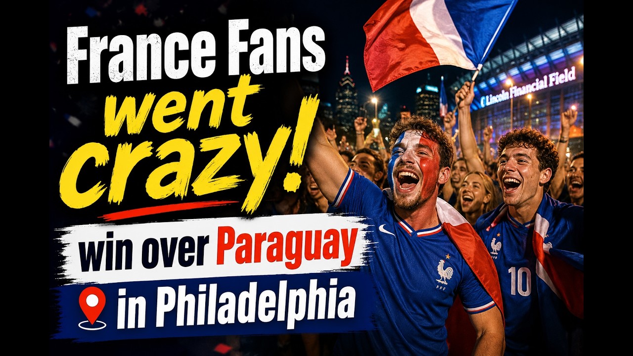France Fans Celebrate 1-0 Win Over Paraguay | Mbapp&eacute; Sends Les Bleus to World Cup Quarterfinals