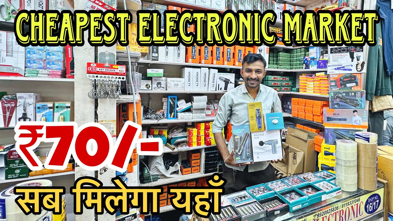CHEAPEST ELECTRONIC MARKET IN MUMBAI | Torch, Trimmer, Massager, Tashib | Musafir Khana Market
