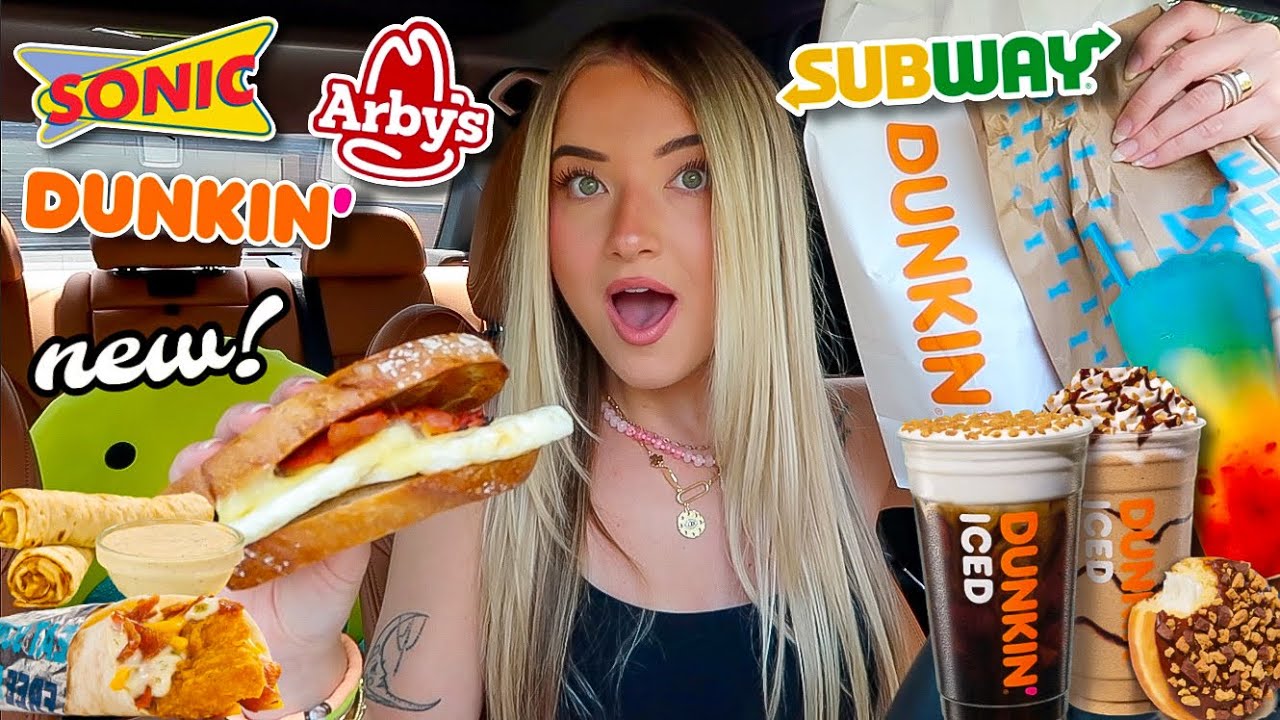 Eating The NEWEST FAST FOOD ITEMS For 24 HOURS!!