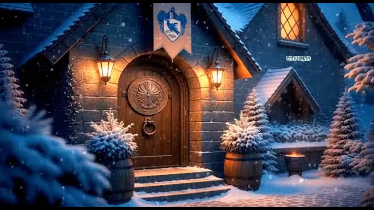 Snowy Winter Night Calm and Relaxing Piano | Ravenclaw Inspired