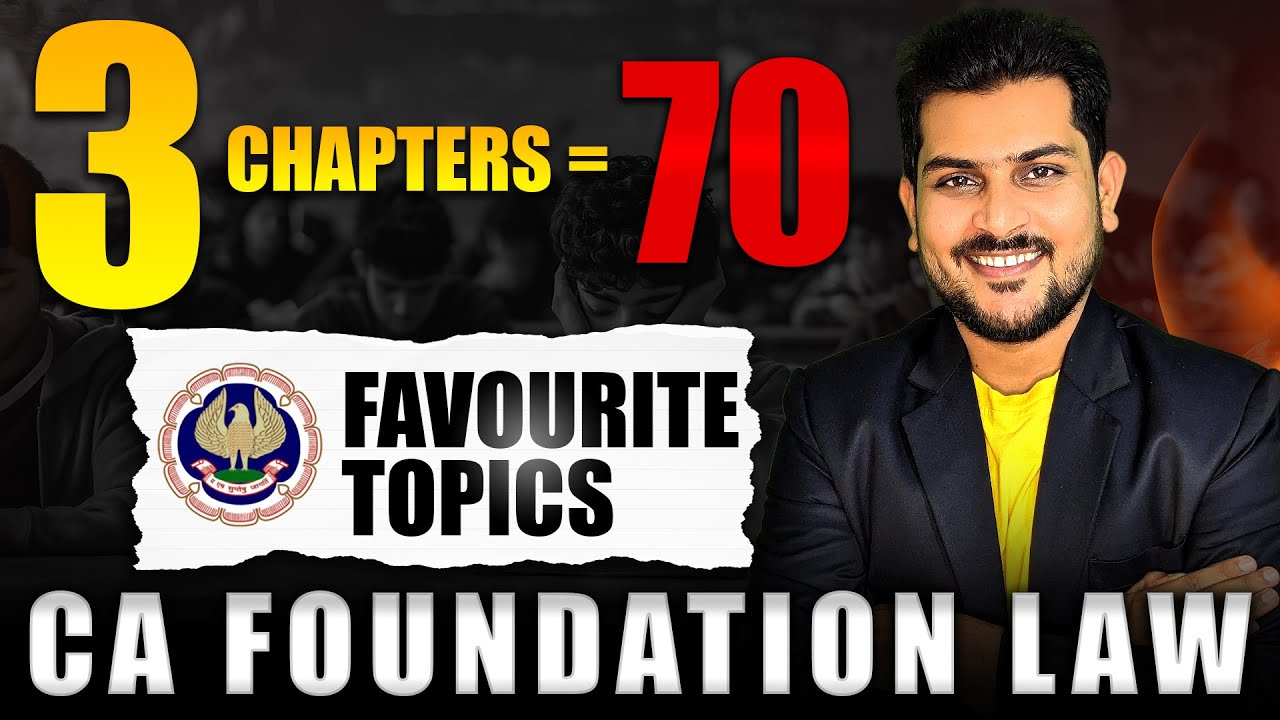 CA Foundation Law Most Expected Topics For Jan 26 || Law ABC Analysis