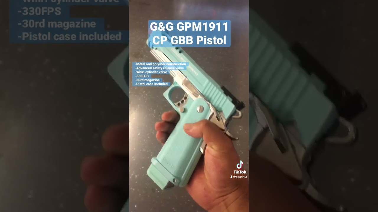 G&G GPM1911 CP GBB Airsoft Pistol Highlight👏🏼#short #shorts #airsoft #airsoftgi #pistol #speedqb