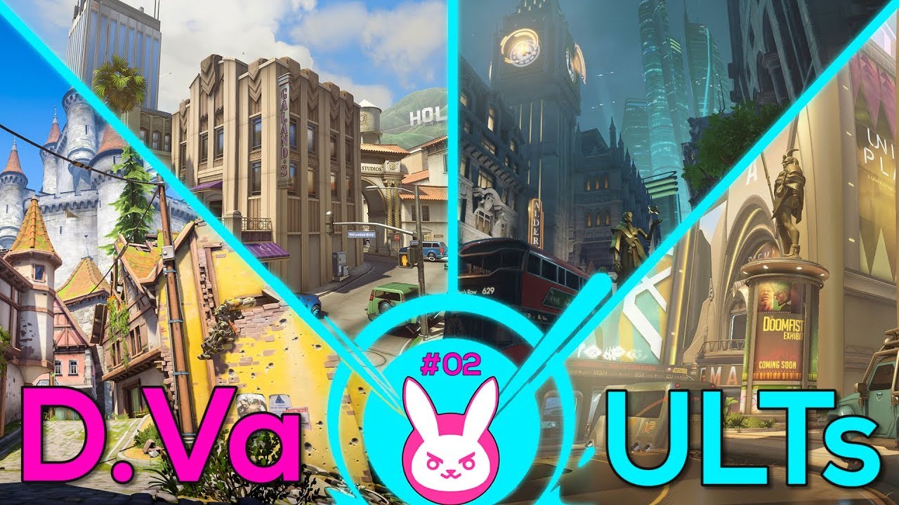 D.Va Ult Guide in A/E Maps: Eichenwalde, Hollywood, King's Row & Numbani - Overwatch #30