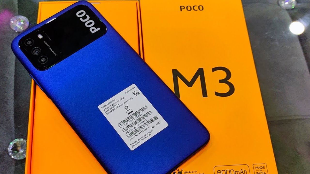 Poco M3 Cool Blue Unboxing, First Look & Review !! Best Budget Smartphone Under 11000