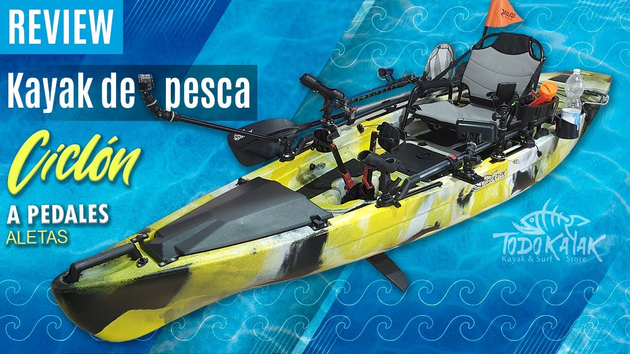 Kayak de pesca Ciclón (Pedalera de aletas)