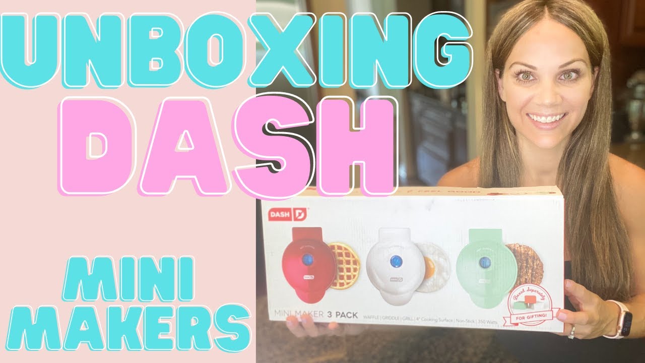 Dash Mini Makers 3 Pack | Dash Mini Griddle, Grill, Waffle Maker (Unboxing + 1st Impression)