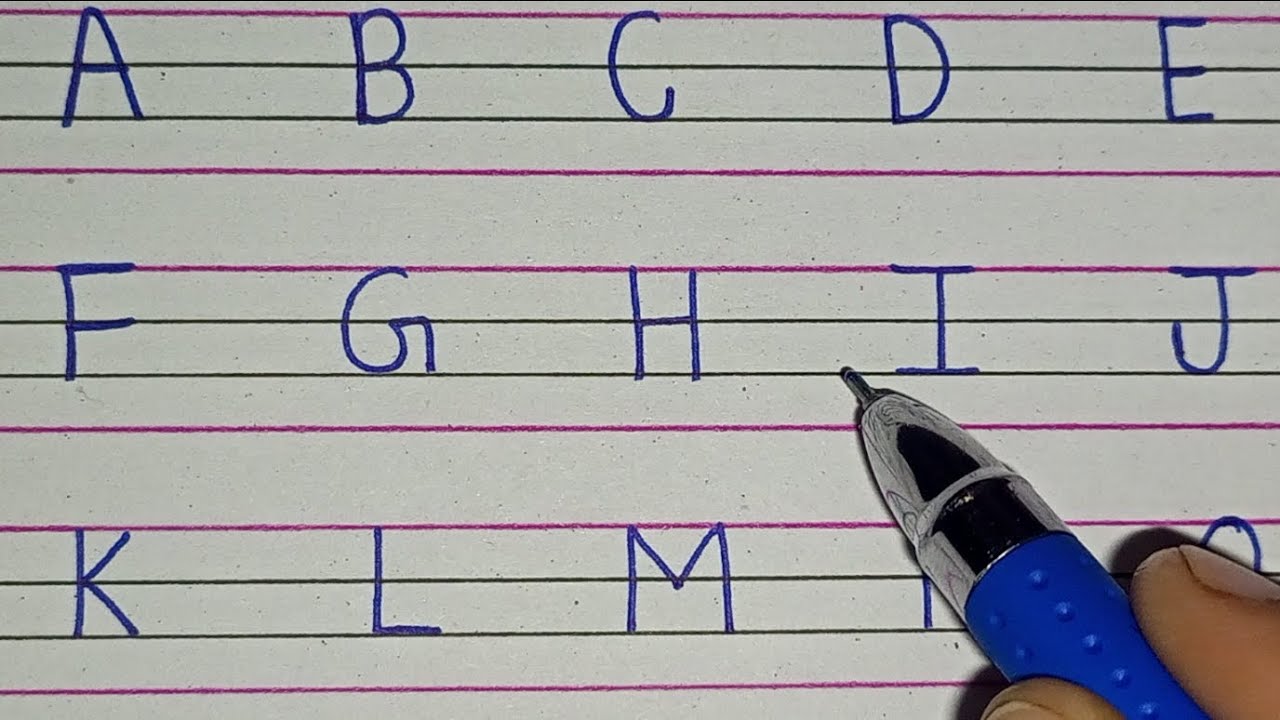 ABCD capital letter | A to Z Alphabet | handwriting practice abcd