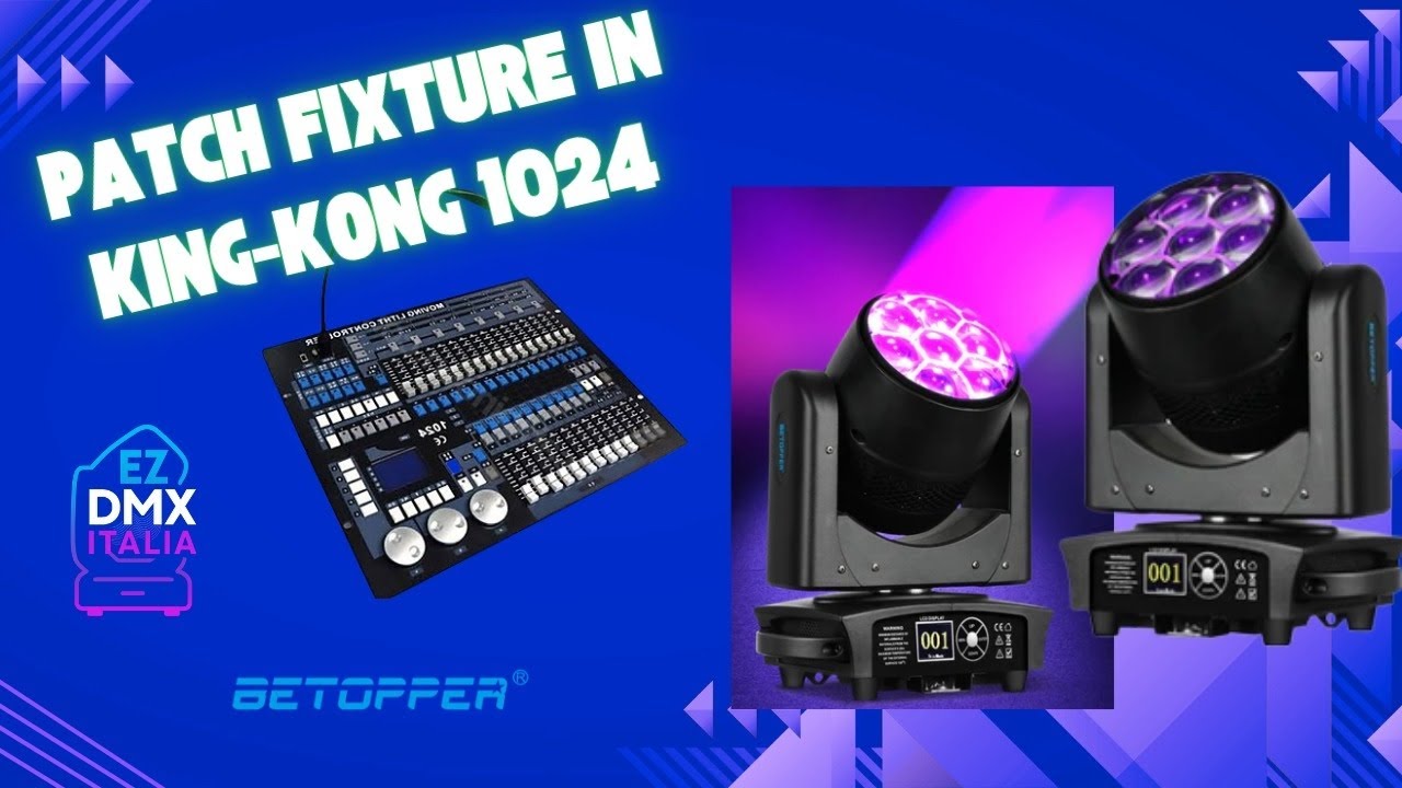TUTORIAL 1 Come caricare patch di una testa mobile DMX in una console DMX!!! @kingkong1024 @betopper
