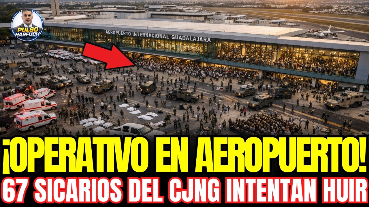 ¡OPERATIVO AEROPUERTO en GUADALAJARA! 67 Sicarios INTENTAN Huir y 280 MURCIÉLAGOS CAPTURAN Todos