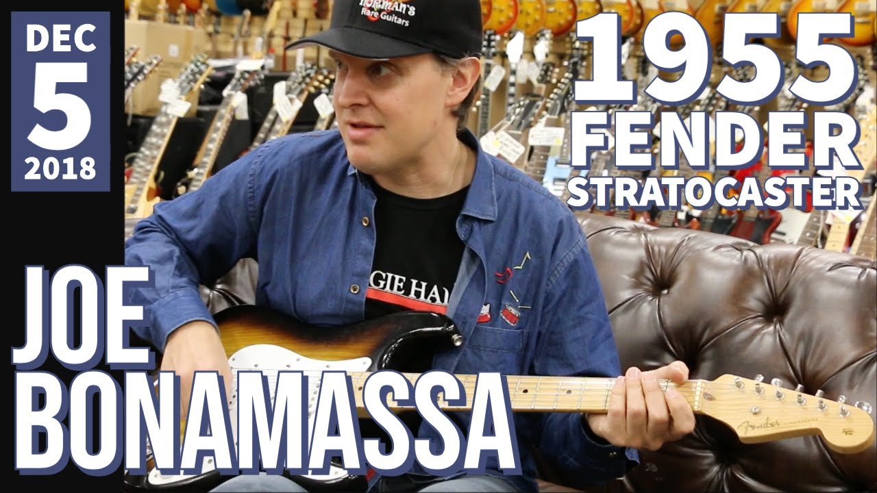 Fender Stratocaster 1955 года с Джо Бонамассой в Norman's Rare Guitars | 5 декабря 2018 г.