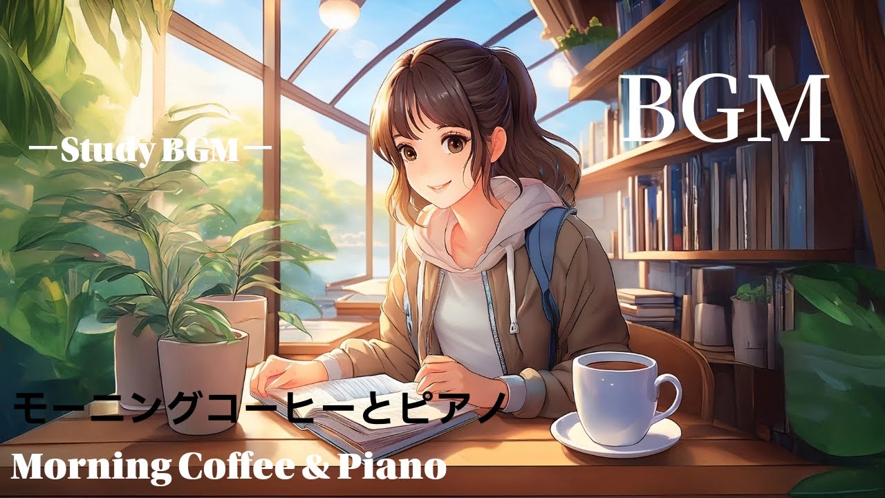 【Study BGM】Morning Coffee & Piano｜Peaceful Music for Focus and Relaxation
