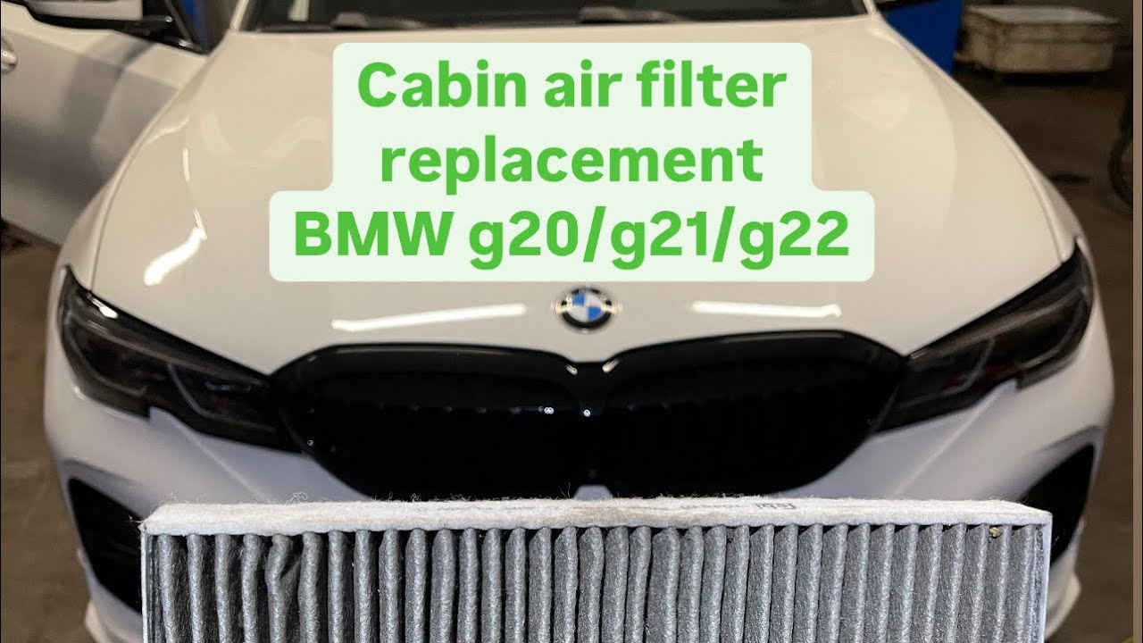 BMW G20 G21 G22 wymiana filtra kabinowego || Cabin air filter  series 3 (2019-2023)replacement DIY