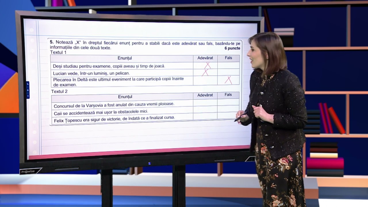 TeleŞcoala: Limba şi literatura română clasa a VIII-a–Simulare Evaluare Naţională 2023 – prima parte