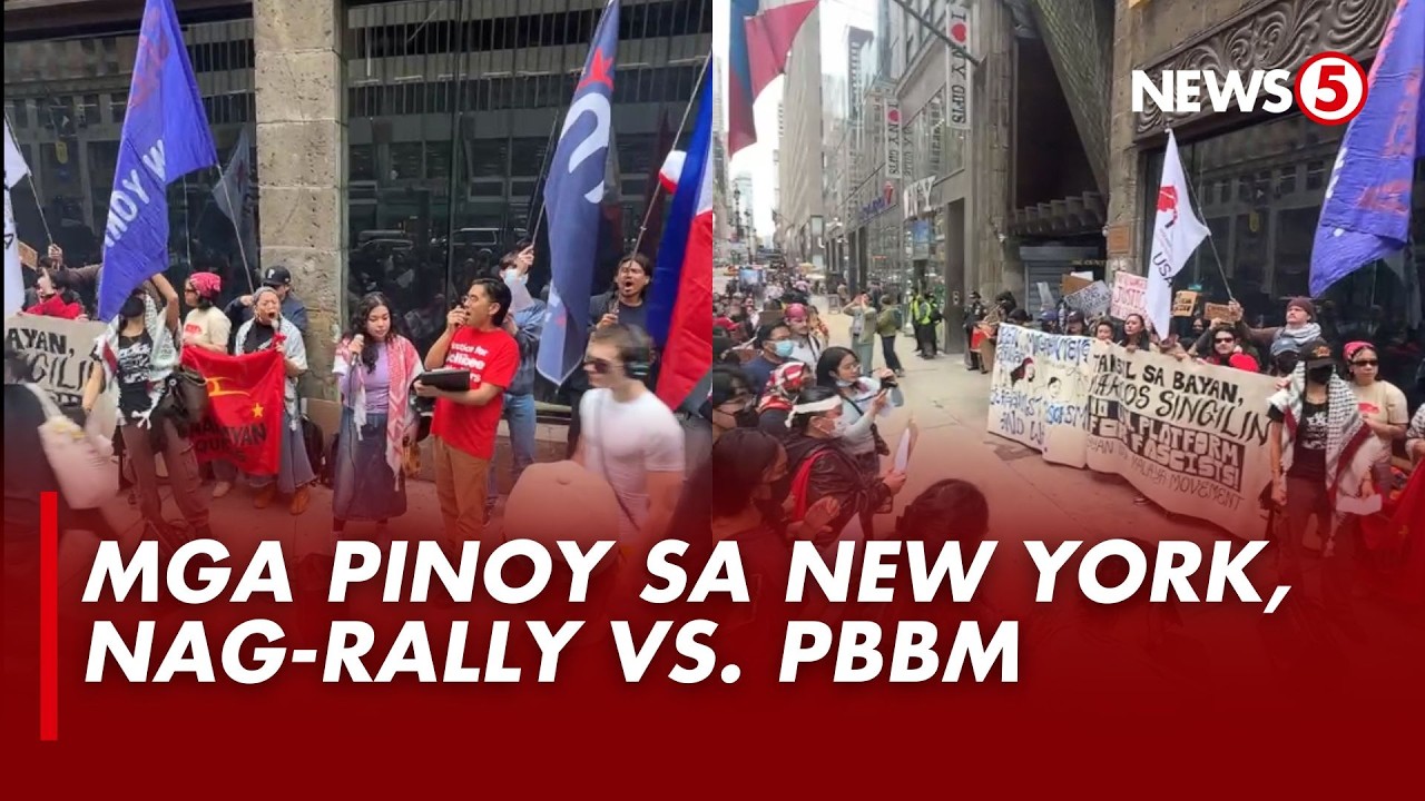 Mga Pinoy sa New York, kinalampag ang pagdating ni Pres. Marcos Jr. sa UN