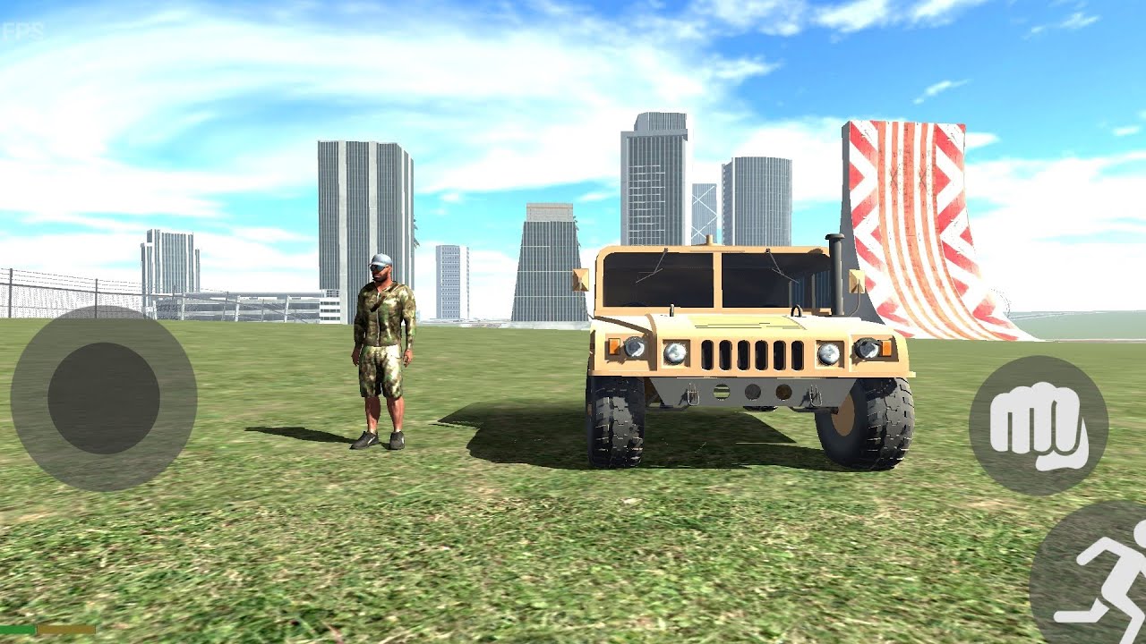 Army car testing and stunt indian bikes driving 3D 