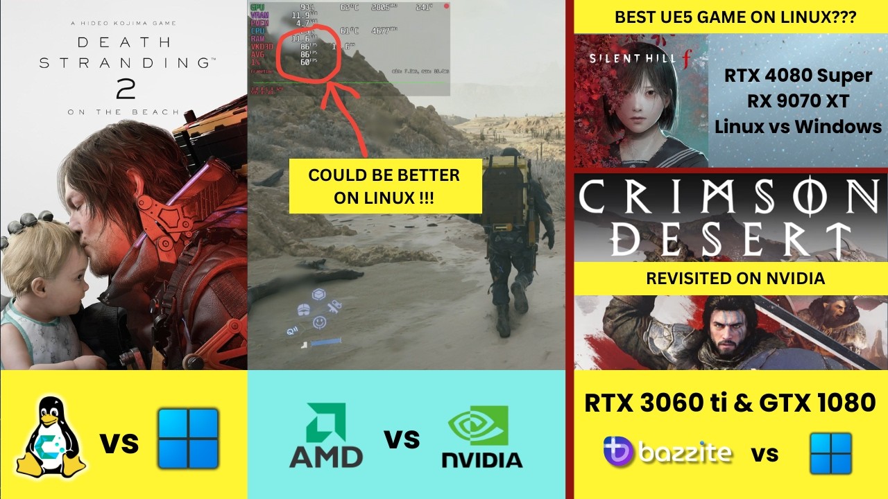 Death Stranding 2 | Linux против Windows | Crimson Desert: переосмысление | Игра на UE5, которая ...