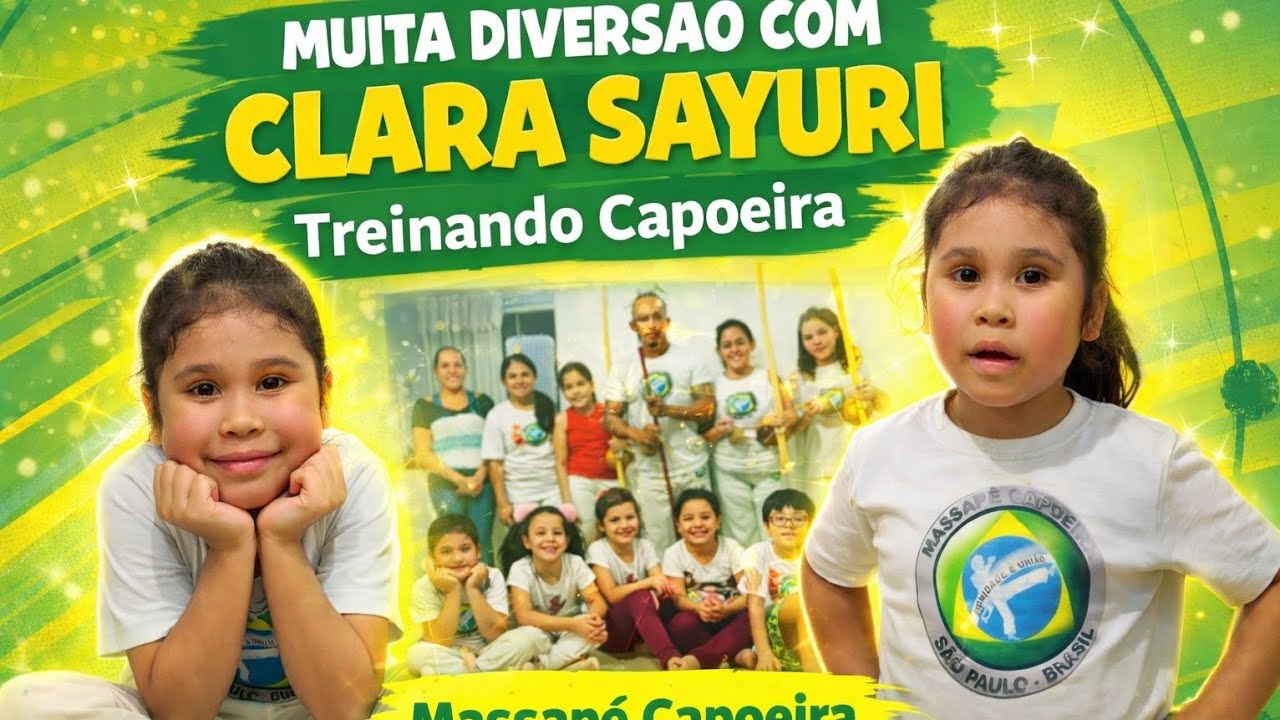 Muita Diversão com a Clara Sayuri Treinando Capoeira, muita risada e aprendizado com as amiguinhas 😍