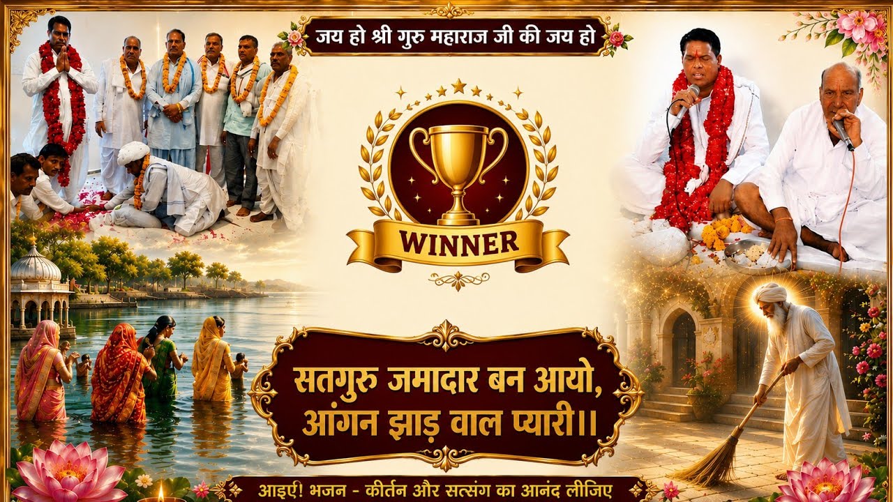 सतगुरु जमादार बन आयो आंगन झाड़ वाल प्यारी।। जय हो श्री गुरु महाराज जी की जय हो 🙏🌹🙏🌹🙏🌹🙏 