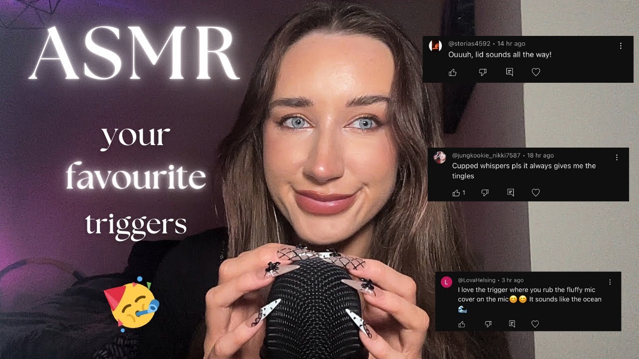 ASMR trying my subscribers favourite triggers (5K special) 🎉