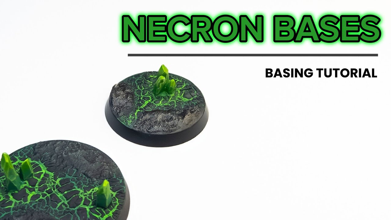 How to create and  paint a Glowing Necron Base: A Step-By-Step Guide