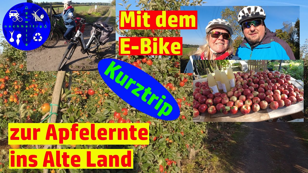 Elektrisch unterwegs: Mit dem E-Bike zur Apfelernte ins Alte Land