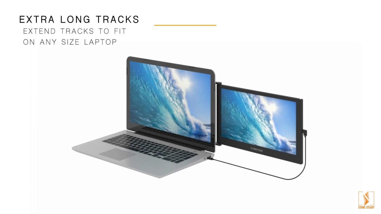 Make Your Laptop DUAL Screens - How SideTrak&reg; Slide Portable Monitor Works