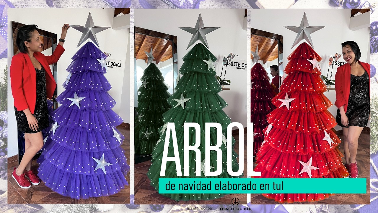 Árbol de Navidad en tul | Paso a Paso de Patronaje y Confección #LisseteOchoa #AltaCosturaAdictas