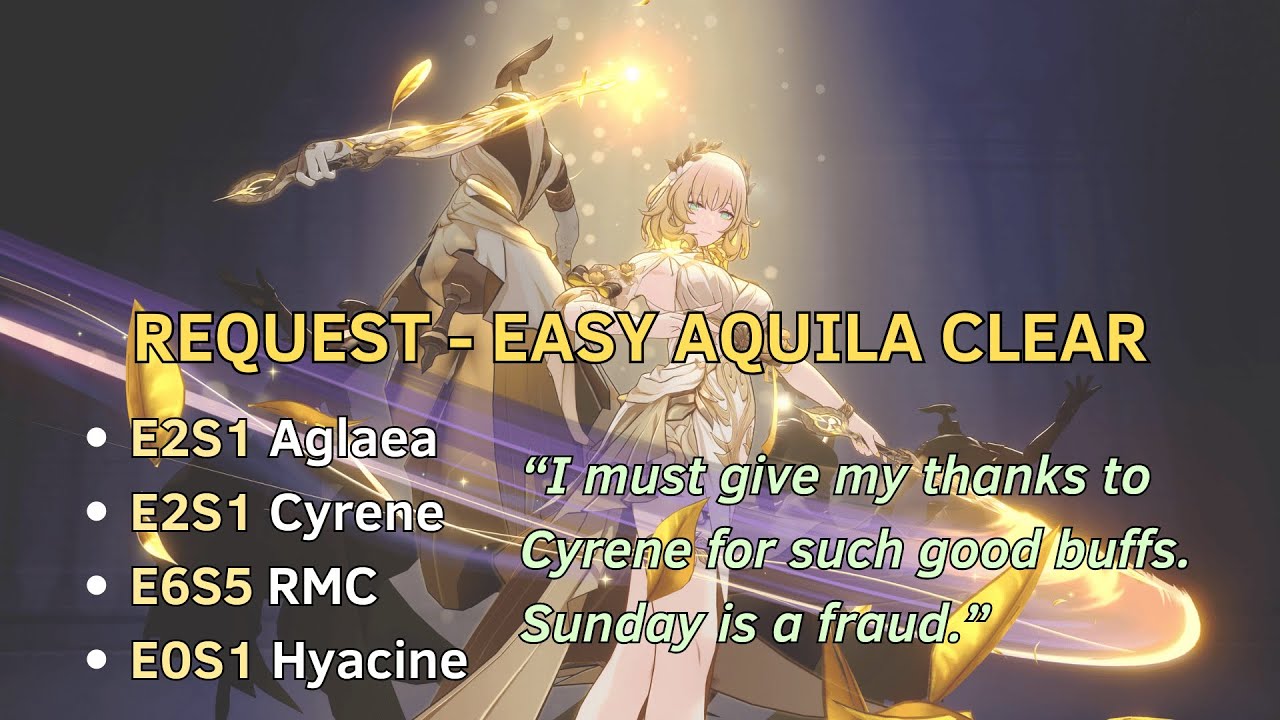 [V1] Request - Aglaea E2S1 + Cyrene E2S1 + E6S5 RMC + E0S1 Hyacine
