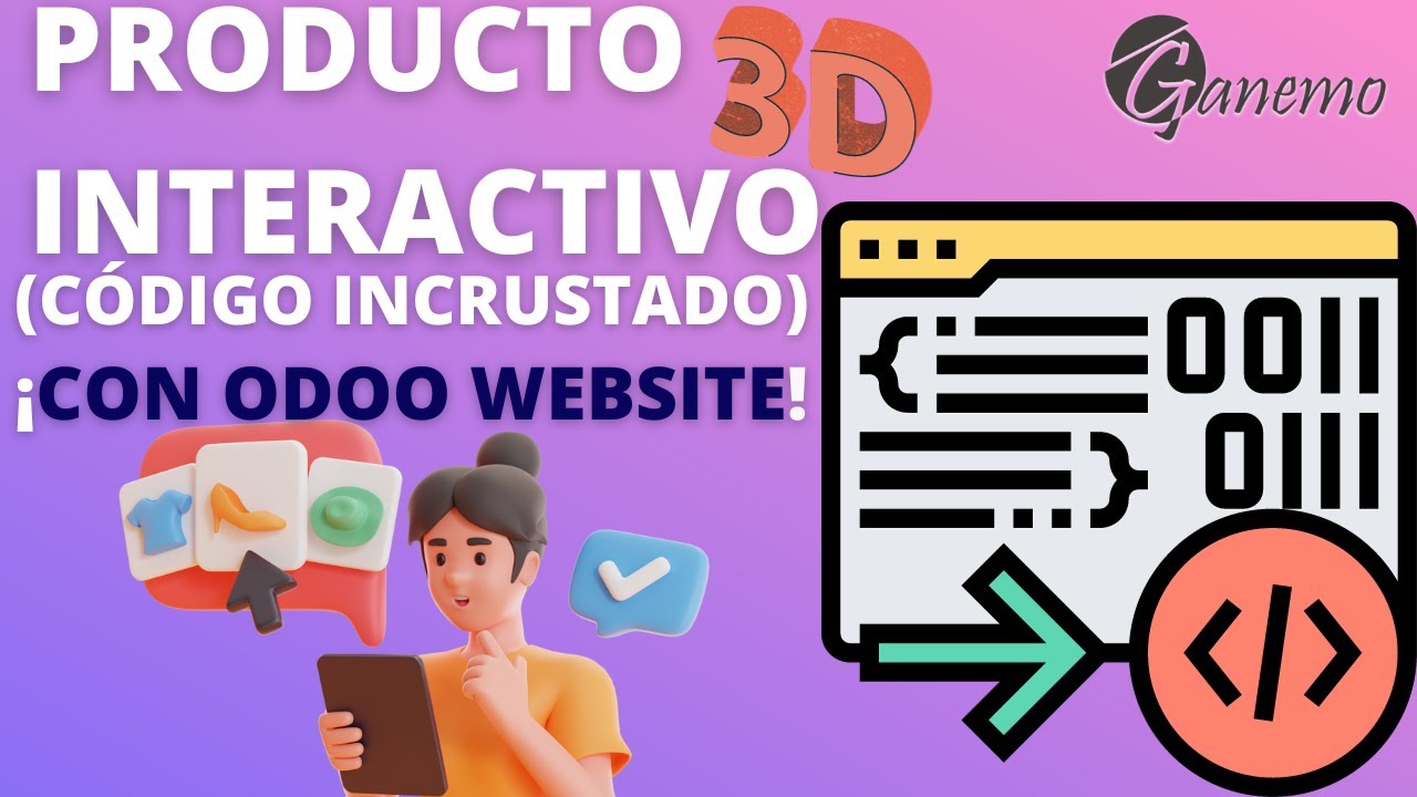 👨&zwj;💻Productos en Render 3D Interactivo | A&ntilde;ade C&oacute;digo HTML INCRUSTADO a tu Website Odoo🌟📊