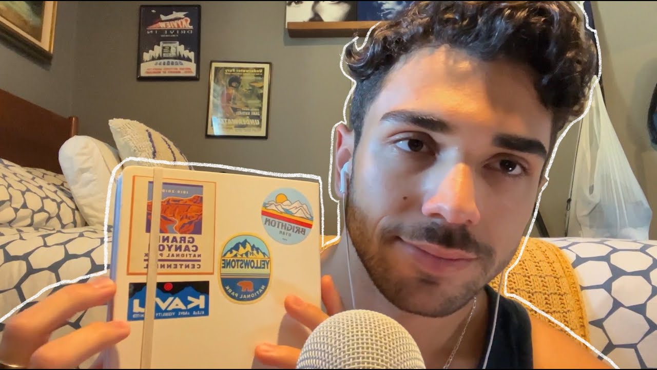 ASMR Mic Gripping and Tapping on Books