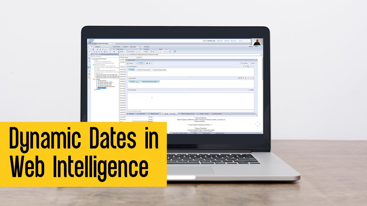 Dynamic Dates in BusinessObjects Web Intelligence