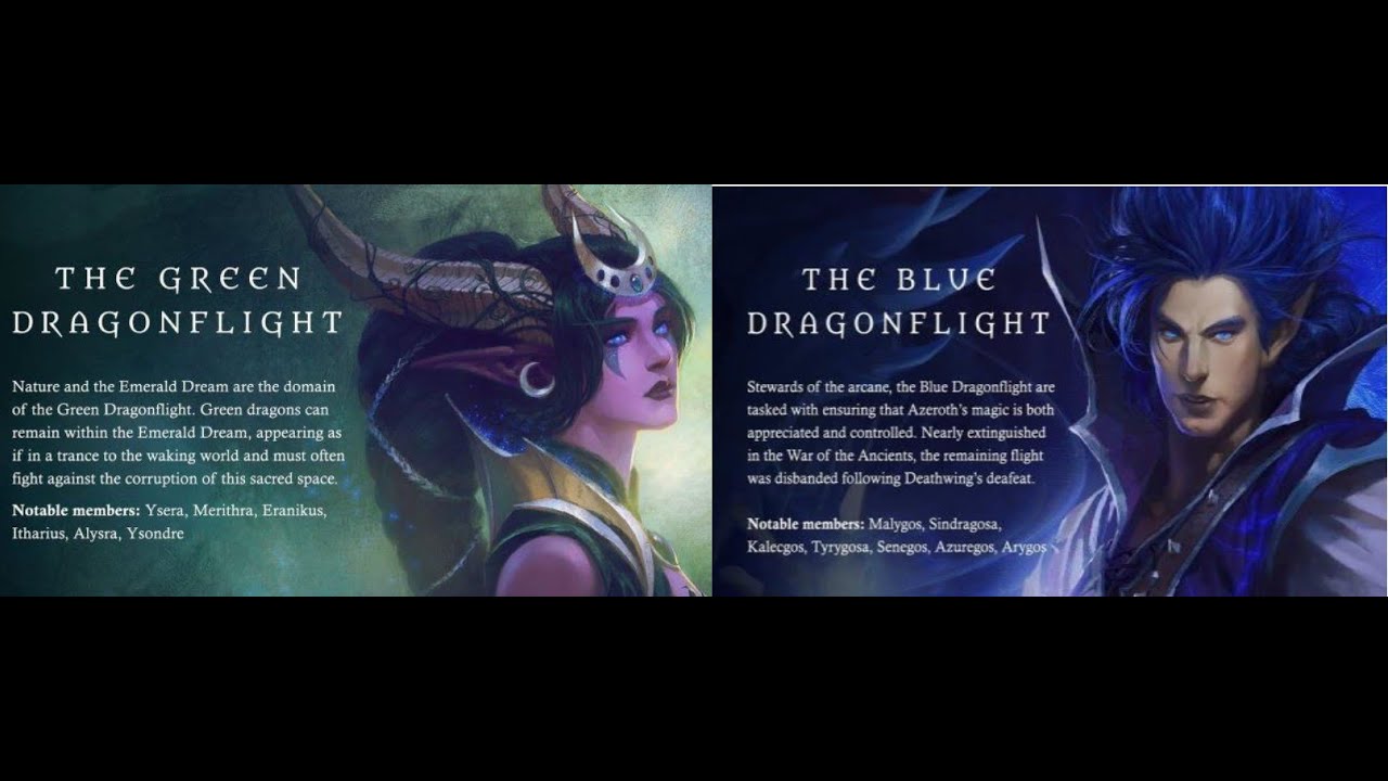 Green & Blue Dragonflight Cutscenes in Order 2K60 21:9 Ultra-Wide