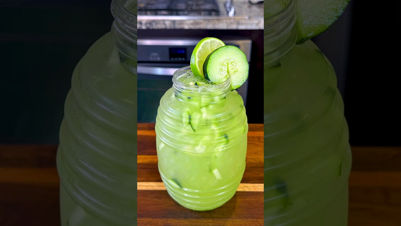 Agua Fresca de Pepino con Lim&oacute;n #shorts
