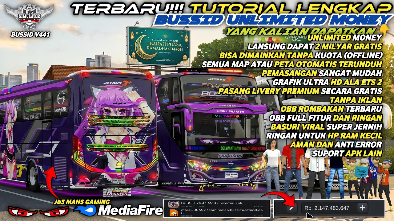 UPDATE BUSSID 4.4.1 !! CARA PASANG APK + OBB BUSSID V4.4.1 TERBARU | BISA SEMUA HP