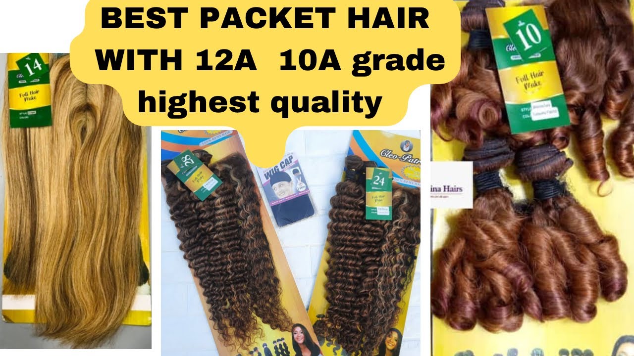 BEST PACKE WITH 12A TO 10A grade/HIGH quality hair CLeopatra hair