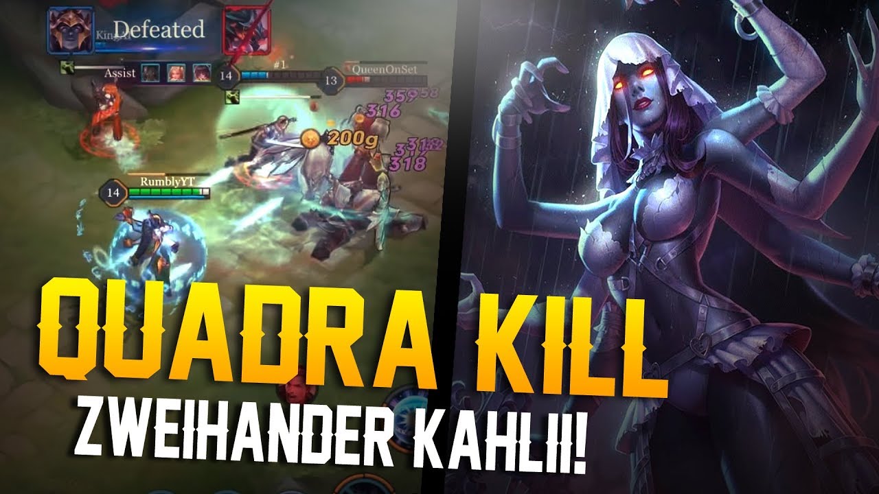 QUADRA KILL ZWEIHANDER! Arena of Valor Gameplay - Kahlii Gameplay